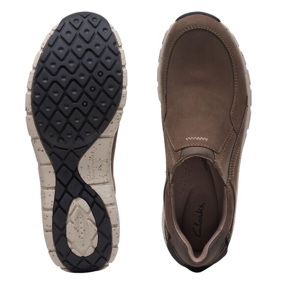 NWT Clarks Women's Wave Plateau Oxford, Taupe Nubuck, 7 Wide - Picture 3 of 5